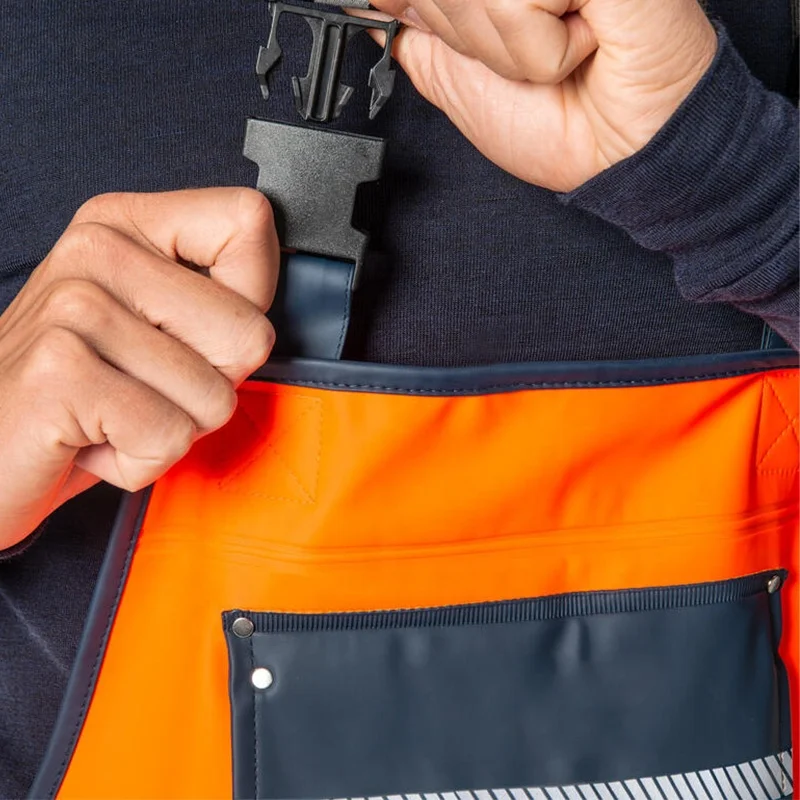 Factory Direct Safety Suit Waterproof Orange Rain Wear Heavy Duty Performance Rain Trousers Bib