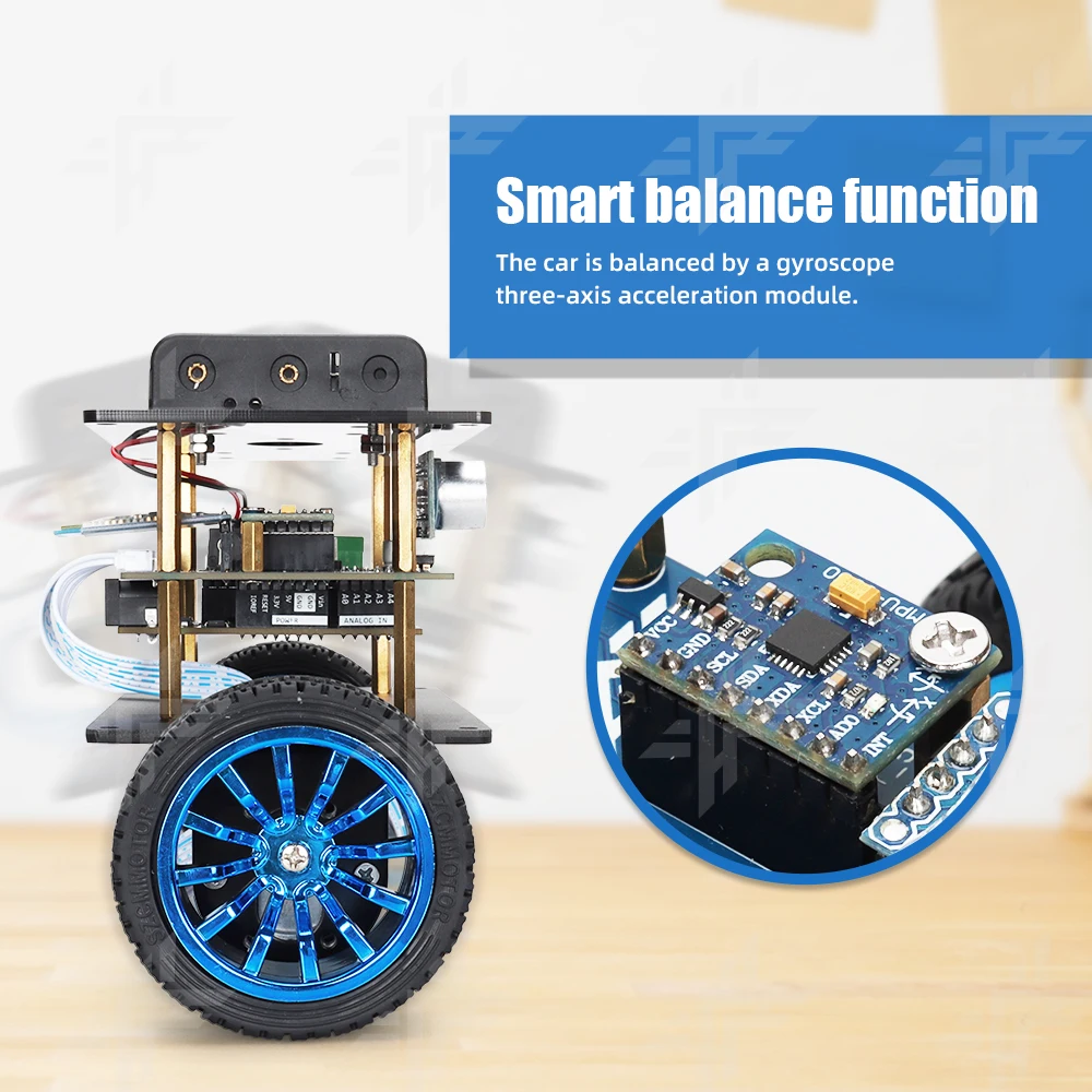 Factory Smart Robot Balance Robot Car Kit Open Source C/C++ Program 328p Obstacle Avoidance Self Balancing Robotic Starter Kit