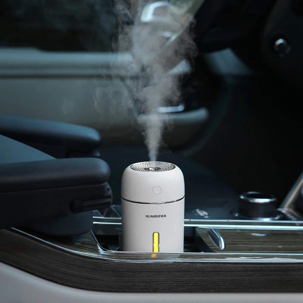 280ml Air Humidifier USB Mini Ultrasonic Electric Mist Maker With Warm Night Light