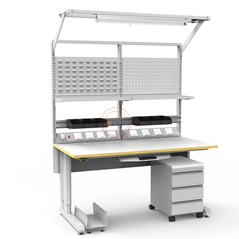 Detall Multifunction Technician Electric Adjustable Factory Workbench