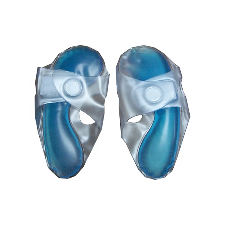Durable PVC Material Foot Massage Pad Pain Relief Cooling Soft Liquid Gel Insoles Hot Cold Therapy Gel Pack Slippers