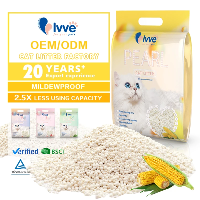Biodegradable corn cob plant cassava cat litter for cats