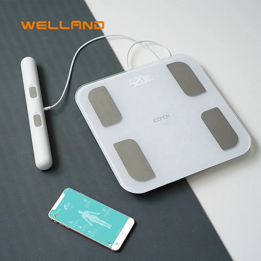 Электронные Домашние весы для взвешивания голубых зубов BIA Digital Smart Body Fat Scale