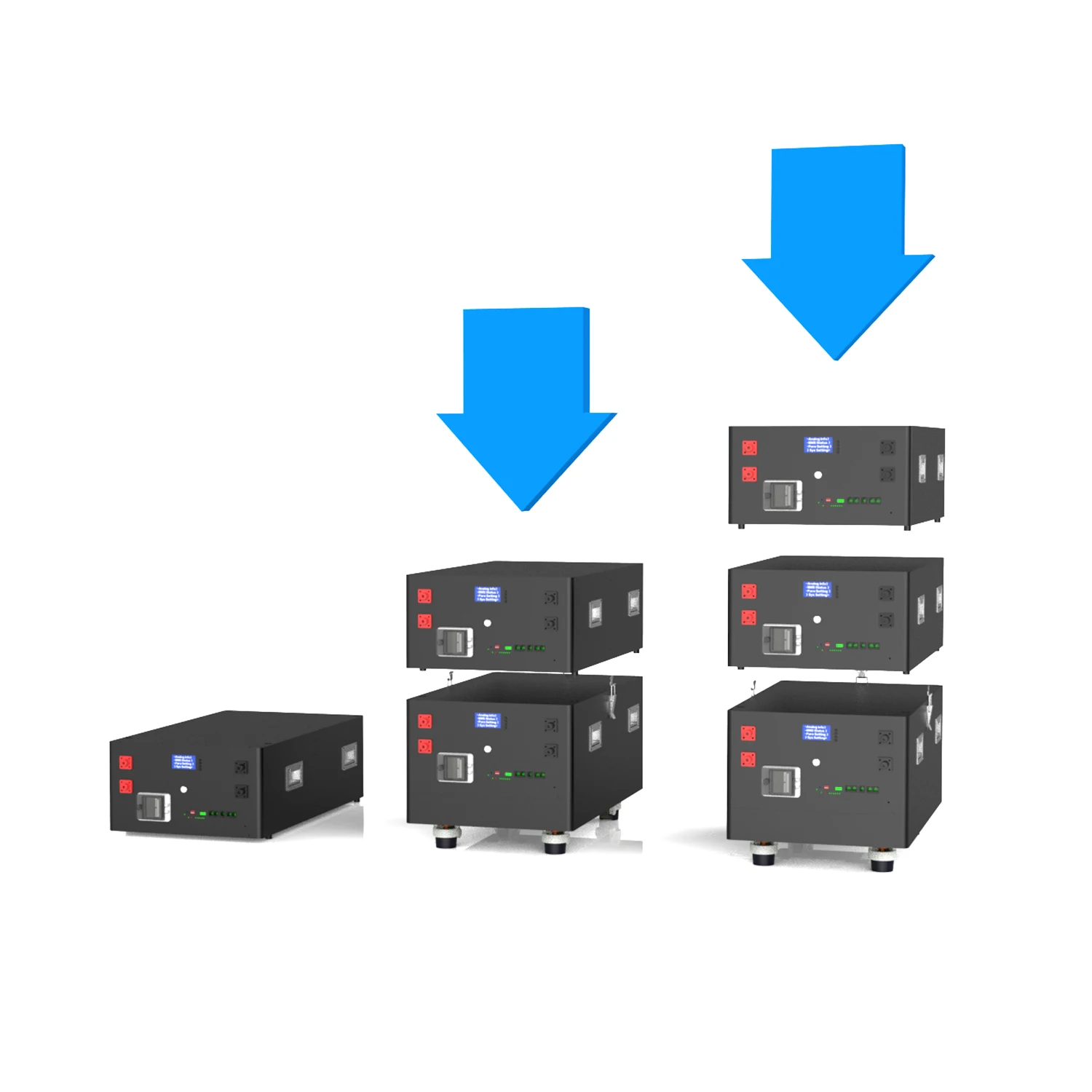 Stackable Cost Of Home Solar Battery Energy Storage Lifepo4 51.2V 200Ah 280Ah 300Ah 48V Lithium Battery 48V 200Ah For System