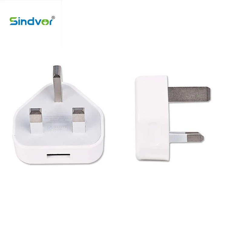 Cheap UK Plug Charger 3 Pin USB Power Adapter UK Plug Wall Charger for Iphone