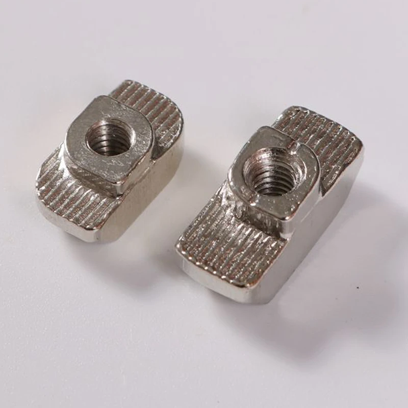 Nuts Manufacturer Zinc Plated Carbon Steel  T Slot Hammer Head Fastener Nut for Industrial Aluminum Frame Structures
