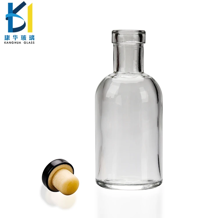 Vodka Mini Glass Wine Bottle With Cork
