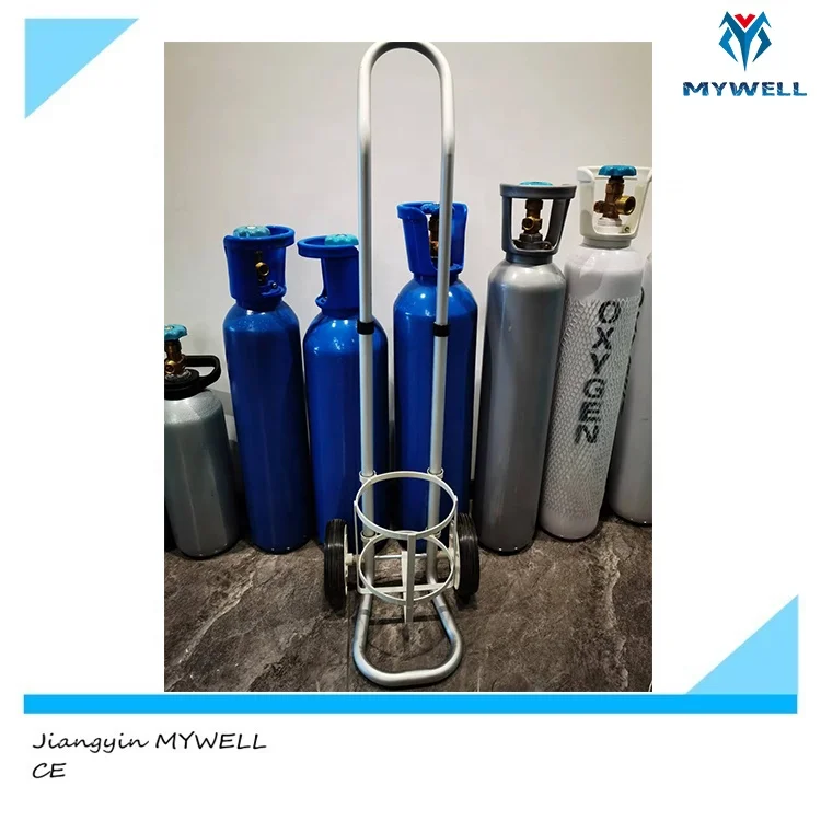M-OT01 MYWELL 10L Hospital Portable Medical Oxygen Cylinder Trolley Cart For Oxygen Bottle