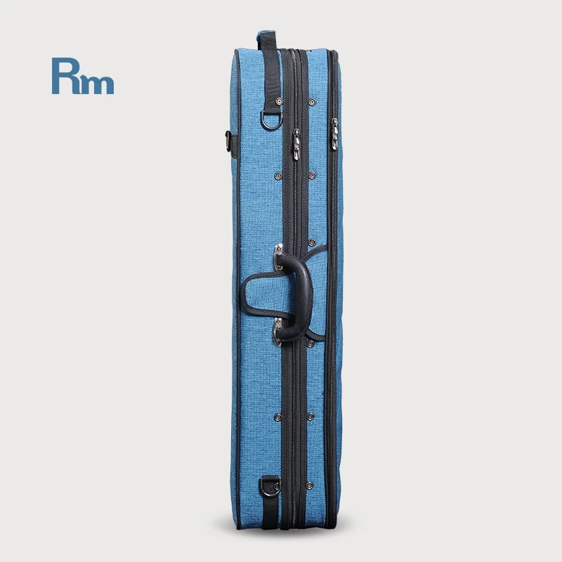 FC06-OV Rm Wholesale Hot Selling Red Oxford Cloth Foam Hard Shell  Guitar case Portable Musical Instrument case Violin case