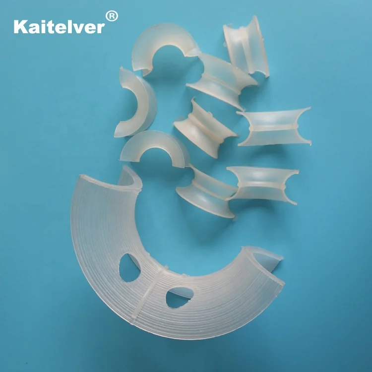 Plastic polypropylene PP plastic intalox super saddle & intalox saddle ring for mass transfer