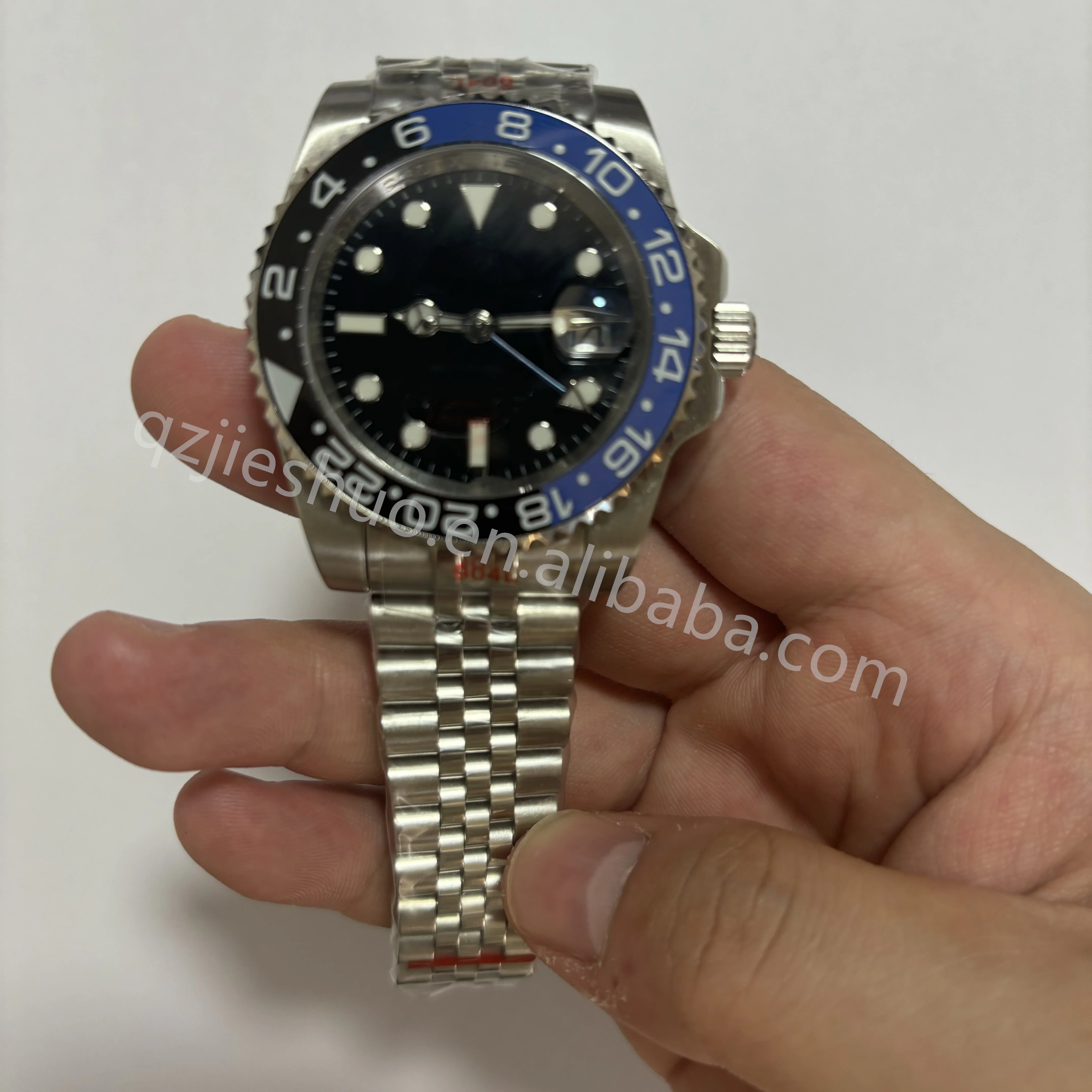 Luxury Watch Ceramic Bezel Stainless Steel Strap Gmt Ii Cerachrom Left Handle 40mm Automatic Rose Gold Men Watches