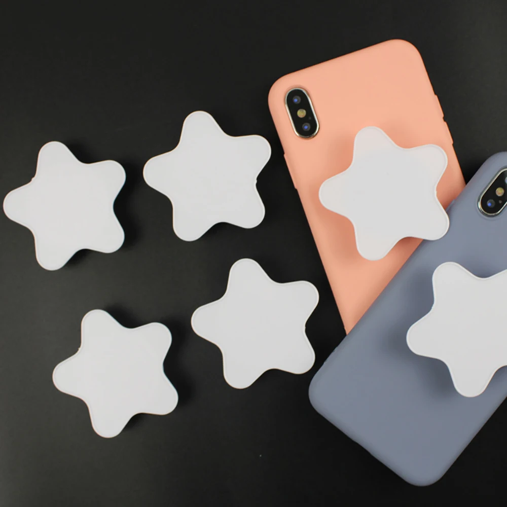 Оптовая продажа, Аксессуары для мобильных телефонов с логотипом на заказ, пятиконечная звезда, держатель для телефона, подставка для сотового телефона