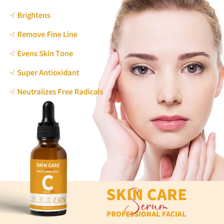 OBY Best Selling Vitamin C Serum For Face Whitening Brightening Vitamin C Serum Manufacturer Premium 20% Vitamin C Serum