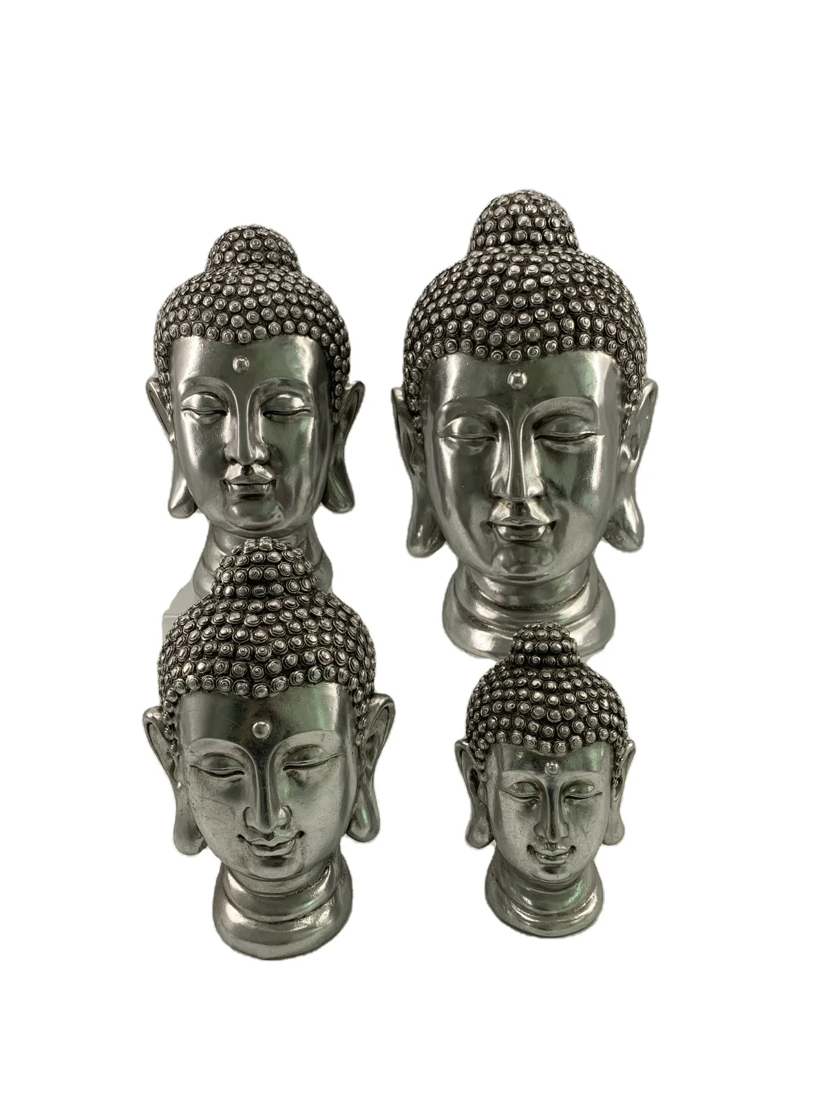 Customized New design mold making resin black women head statue ornaments