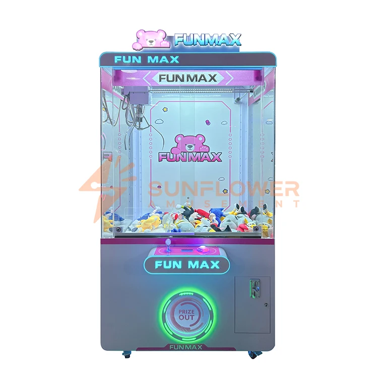 Colorful Doll Machine Coin Operated Machine Big Claw Machine Plush Toys for Game Center