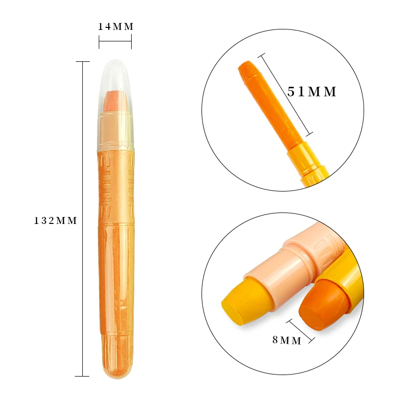 Unbranded Private Label Personalized Paint Solid Non Dirty No Toxin Multi Colour Letter Eco Friendly Crayon