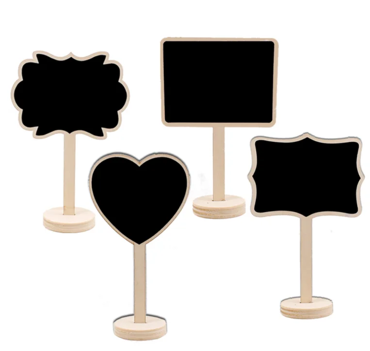 Creative small blackboard wedding gifts wooden mini blackboard for bar table decoration