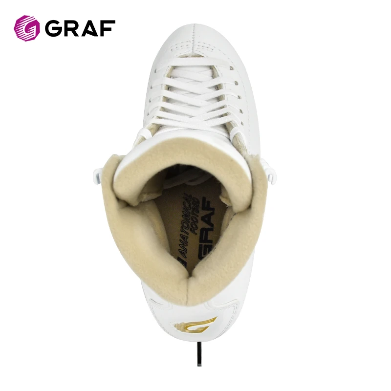 High-End White Ice Skates for Women New Arrival Artistic Leather Quad Roller Skates Rental Figure Roller Skate Shoe