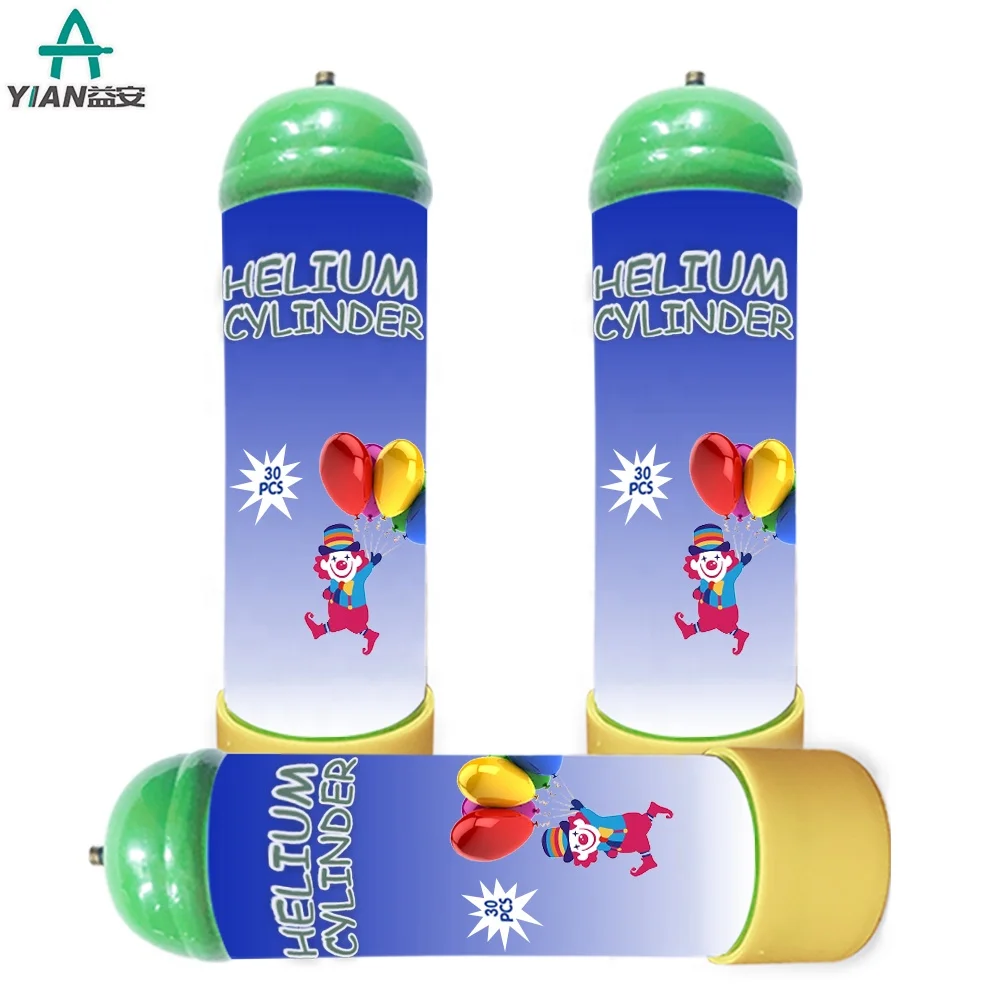 China Manufacturer Launh 2.2L 30PCS Balloons In The Disposable Tank 99.99% Purity Helium Gas