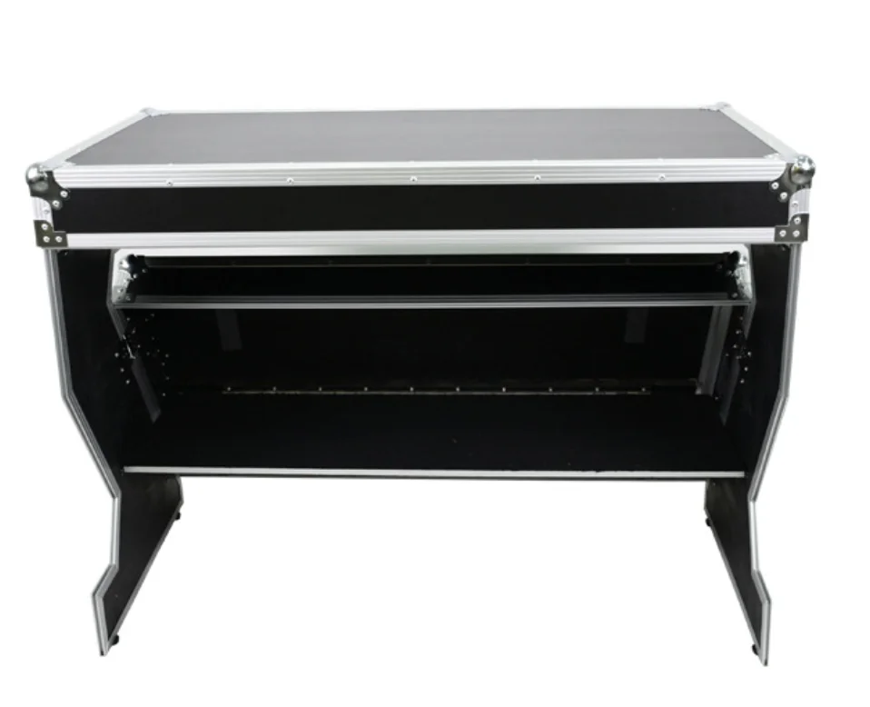 Durable combination 2 in 1 stage hard metal aluminum dj flight case for numark