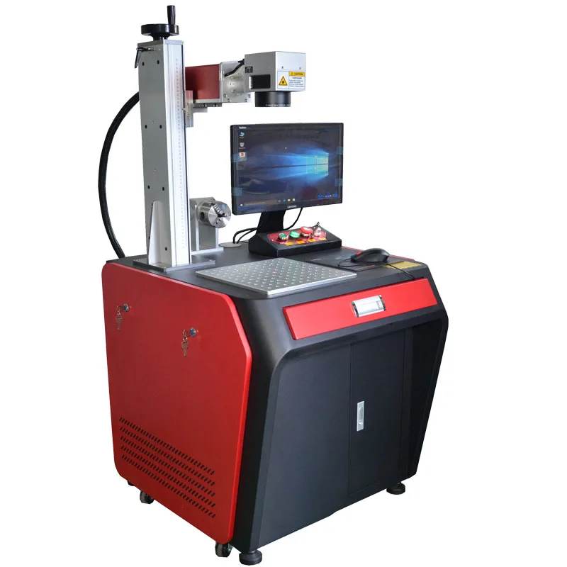 Hot Sale Raycus 20W 30W 50W Fiber Laser Marking Machine for marking metal