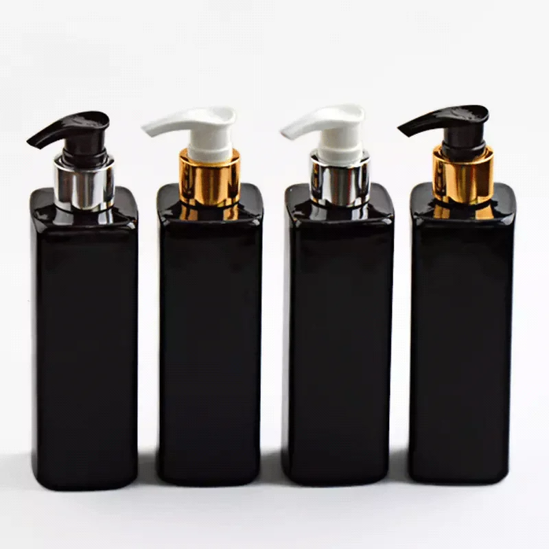 Customized Empty Ellipse Pet Plastic Shampoo Bottle 800ml Luxury Design Hotel Shower Gel Large Capacity Packaging Wash Bottle