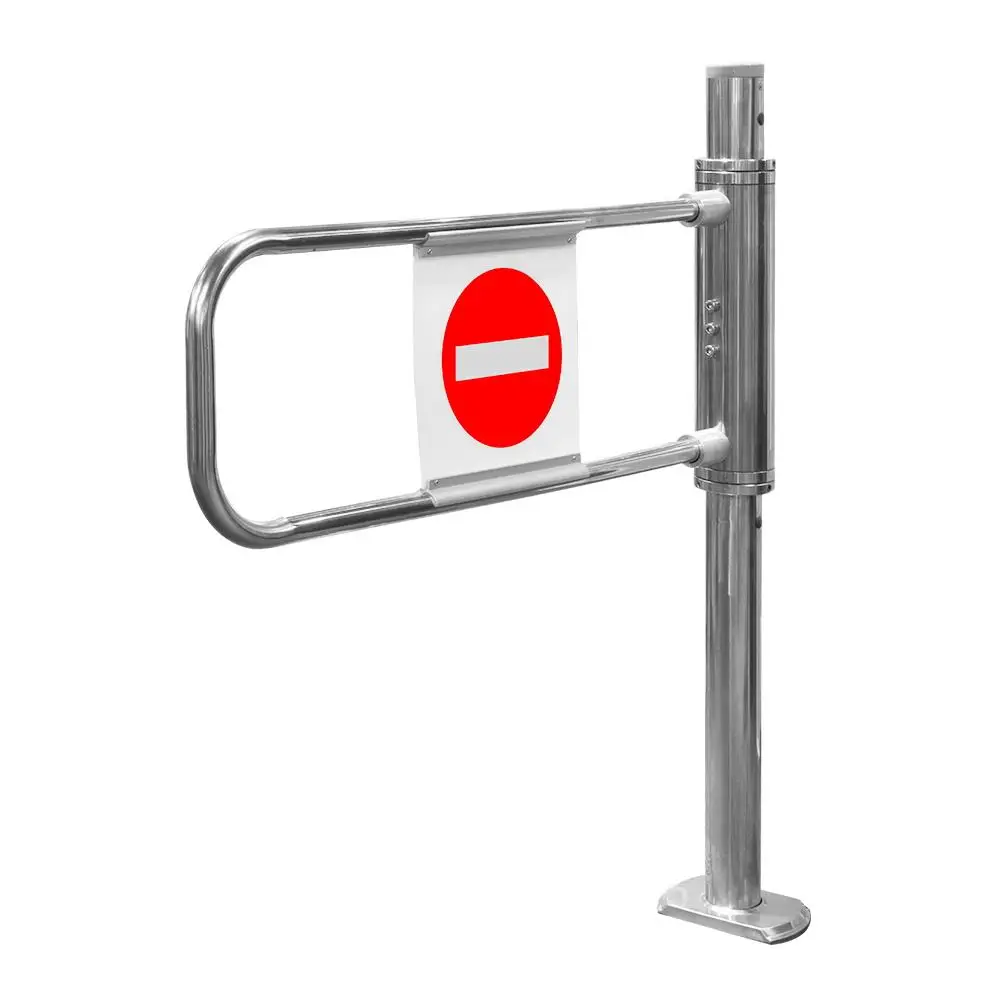 304 electronic supermarket gate swing type turnstile