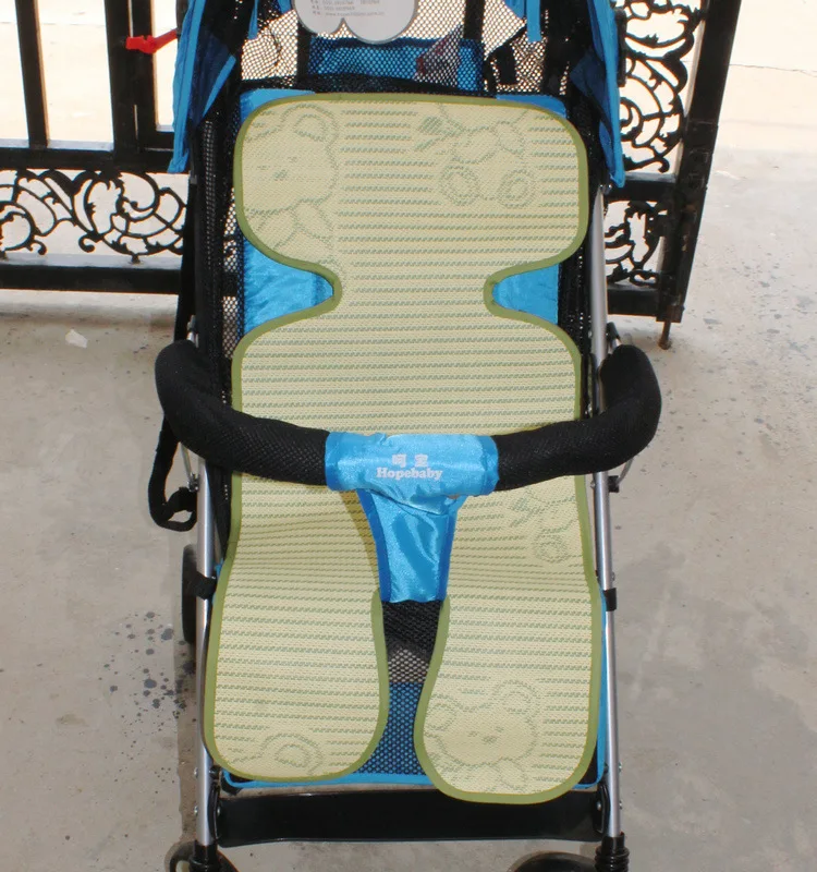Baby stroller mat linen umbrella rattan cushion,outside travel cool mattress