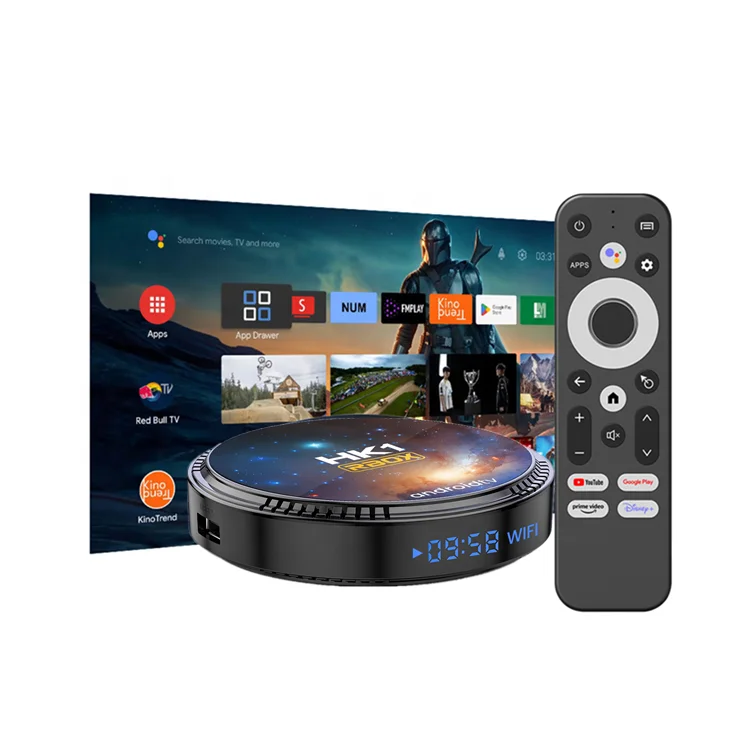 2023 новая приставка HK1 RBOX W2T Android 11 ATV приставка Amlogic S905W2 двухдиапазонный Wifi 4K 2GB 16GB с голосовым пультом дистанционного управления