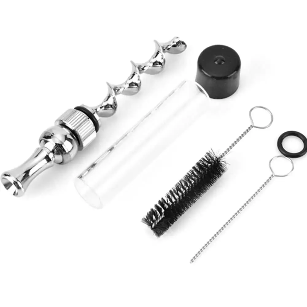 Portable 7PMINI Glass Twisty Blunt Dry Herb Pipe Dry Burning Vapor Smoking Tobacco Filter Pipe Weed Accessories Gift for Men