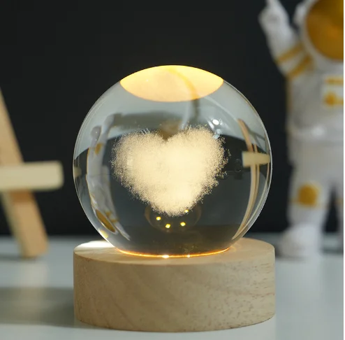 manufacturer System crystal ball home decoration3D laser engraving  crystal ball glass ball mold