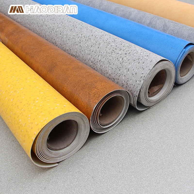 Guangzhou Factory Good Quality 2.0mm Vinyl Plastic Flooring Waterproof Heterogeneous PVC Flooring Roll