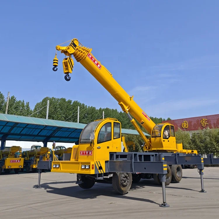 Homemade telescopic crane truck 20 ton hydraulic manipulator crane for bridge and highway building crane