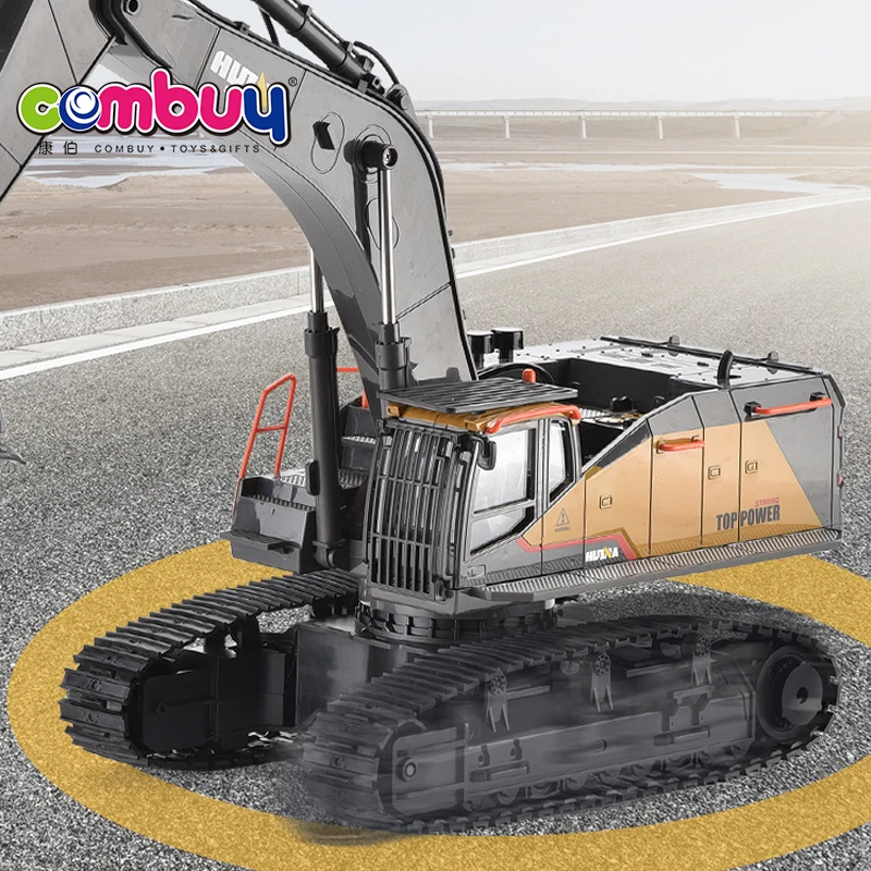 Remote control 1:14 22 channel simulation alloy kids rc excavator toy