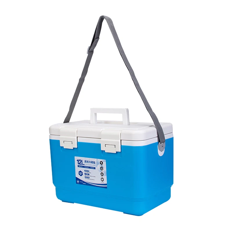 Синий Морозильный аппарат Ice Trip, 12 л, оптовая продажа, переносной контейнер с цепочкой для холодного охлаждения, Транспортная коробка с цепочкой для холодного охлаждения (1600369444369)