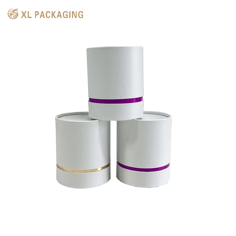 Custom Printed Pulp Paper Tube round Kraft Packaging Box for Tea Coffee and Advent Calendar Rigid Structure for Tea Coffee