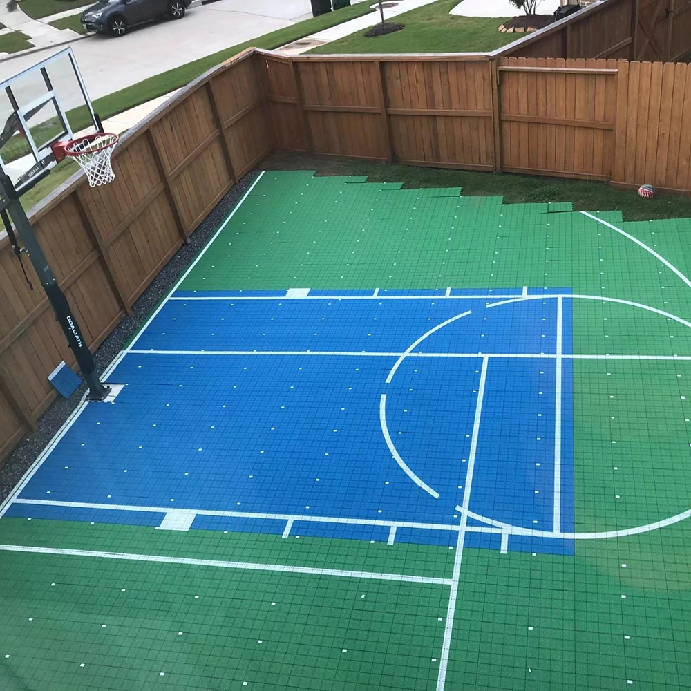 multi-purpose interlocking pp sport court tiles paddle tennis roller skating basketball pp interlocking flooring floor tiles