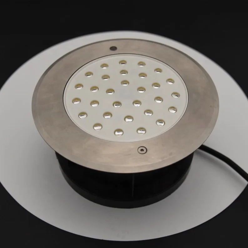 Ultra thin stainless steel 316 waterproof IP68 underwater 12V AC DC RGB Pool Light with remote control