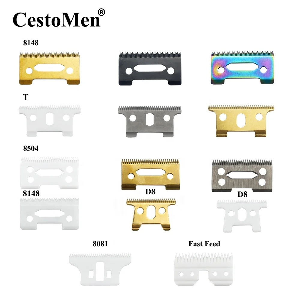 CestoMen Professional Barber Blade Hair Clipper Sharp Ceramic and Metal Blade for Magic /Senior /T-blade Hair Trimmer