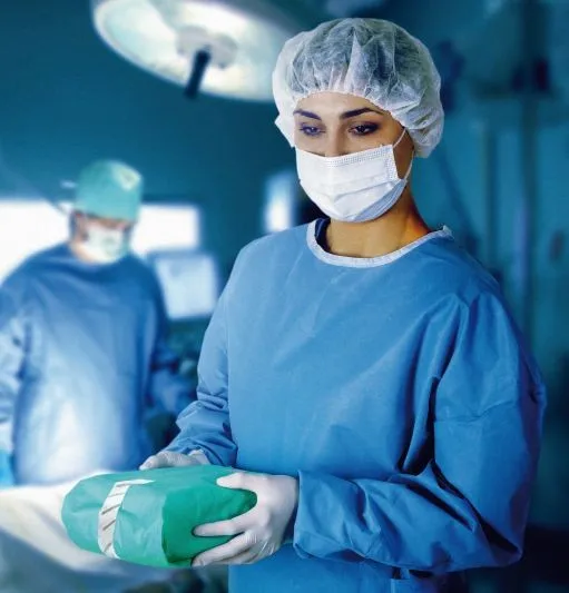 Laminated hydrophilic Non woven fabric for making medical bed sheet