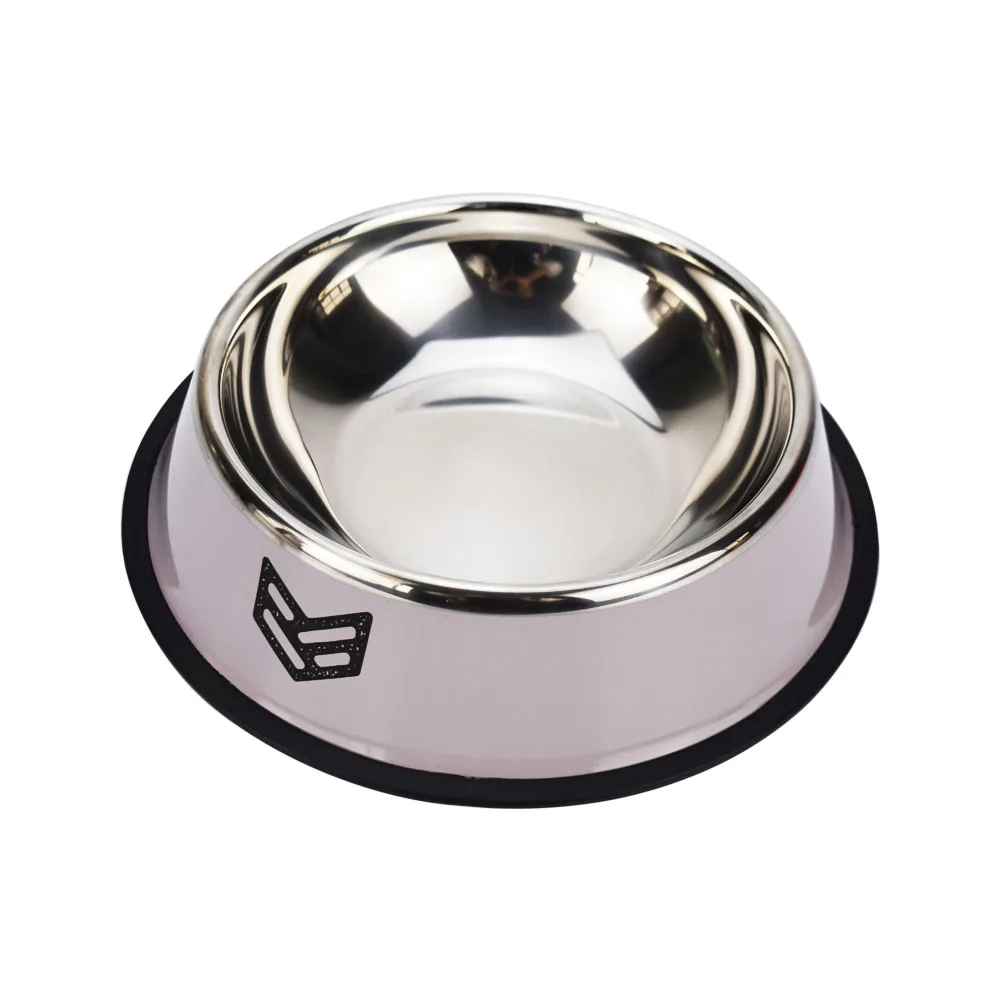 Миска для собак 8 унций, нержавеющая сталь, противоскользящая резиновая основа, кормушка для питомцев, миски для воды для котят