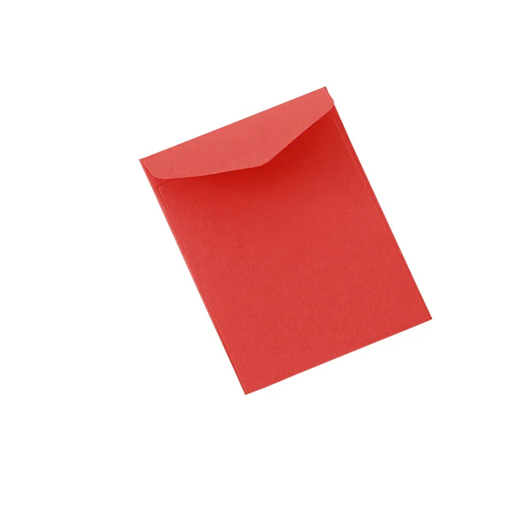 
Custom Logo Printed Red Blue Blank Postcard Business Kraft Paper Envelopes For Business Greeting Card Packaging 