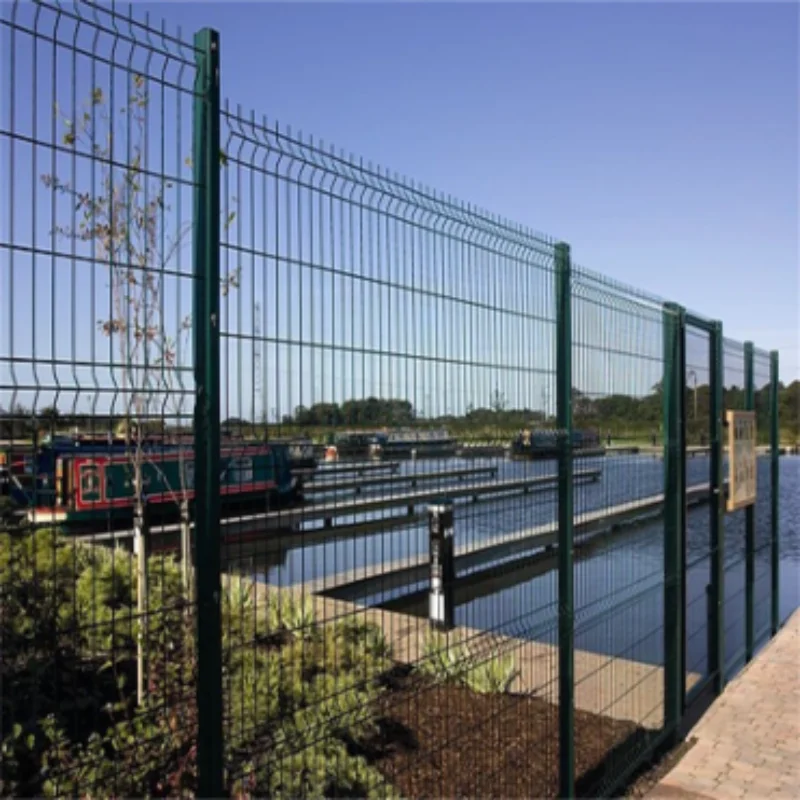 3D Fence Steel  Metal  Easy-to-Assemble Temporary Iron Galvanized Powder Coated Factory Park Use Includes Rail Fencing Gate