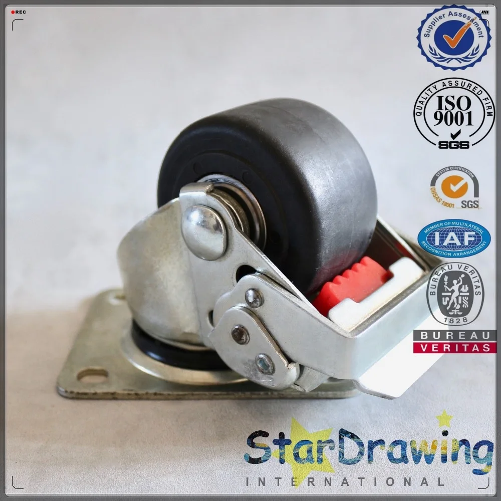 SS Business Mask Machine Low Profile Caster Wheel 2.5 inch