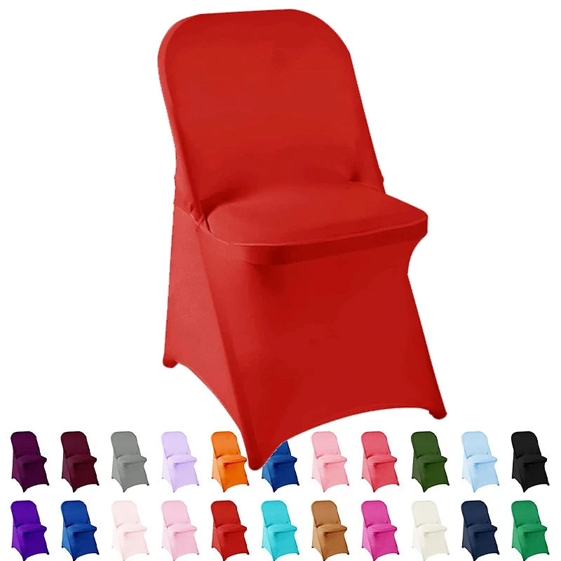 Funda Para Silla Plegable Party Chairs Cover Stretchy Elastic Spandex Chair Covers For Events Banquet Wedding Chair