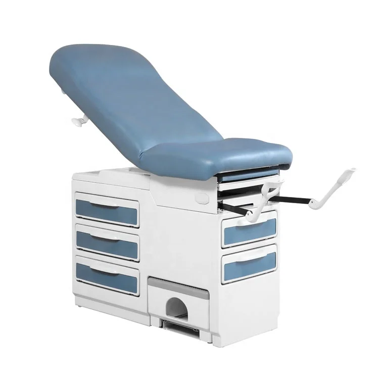 Adjustable delivery bed with drawers gynecological exam table Medical Gynecological obstetric delivery bed couch for wholesale (1600325439945)