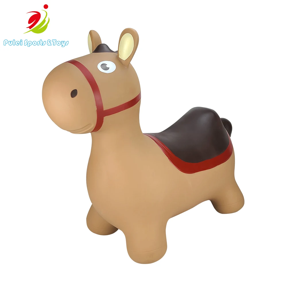 2023 Newest Animal Hopper Jump Toys Inflatable Jumping Horse Kids Color Inflatable Bounce Donkey Rider