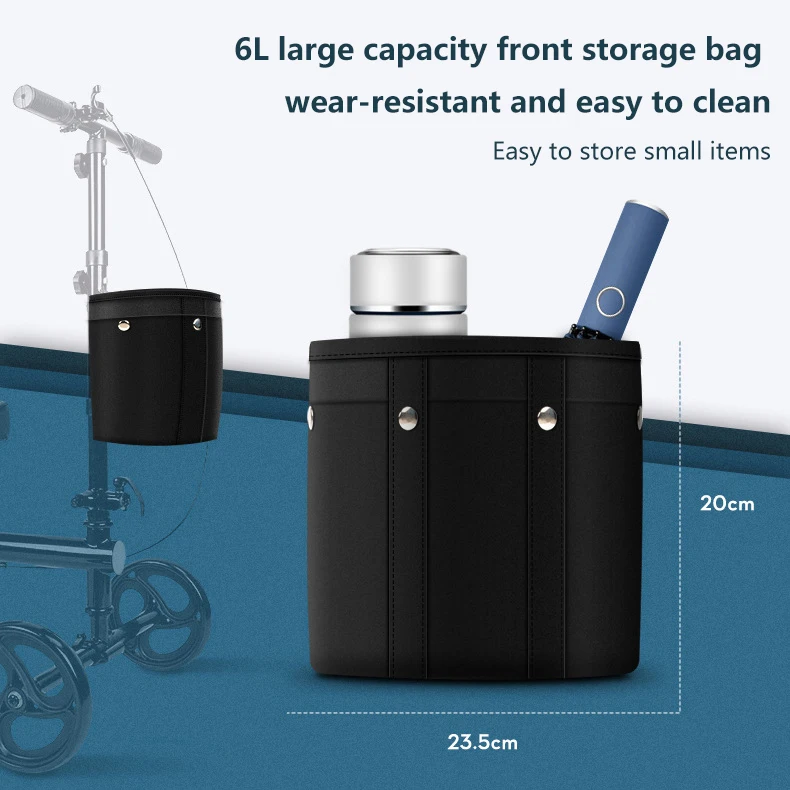 Adult Folding Walker Walking Frames Standard Adults Knee Walker Scooter For Broken Foot Disabled Walking Equipment