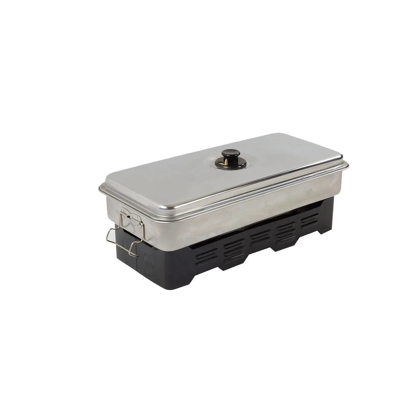 Portable fish smoker smoke oven outdoor/ indoor bbq grill for picnic/camping  2 burner smoke oven stovetop smoker