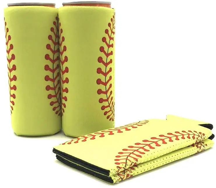 Slim Can Tall Customized Neoprene Stubbies Holder Coozy Slim Can Cooler Sleeve Tall Slim Can coozies Holder